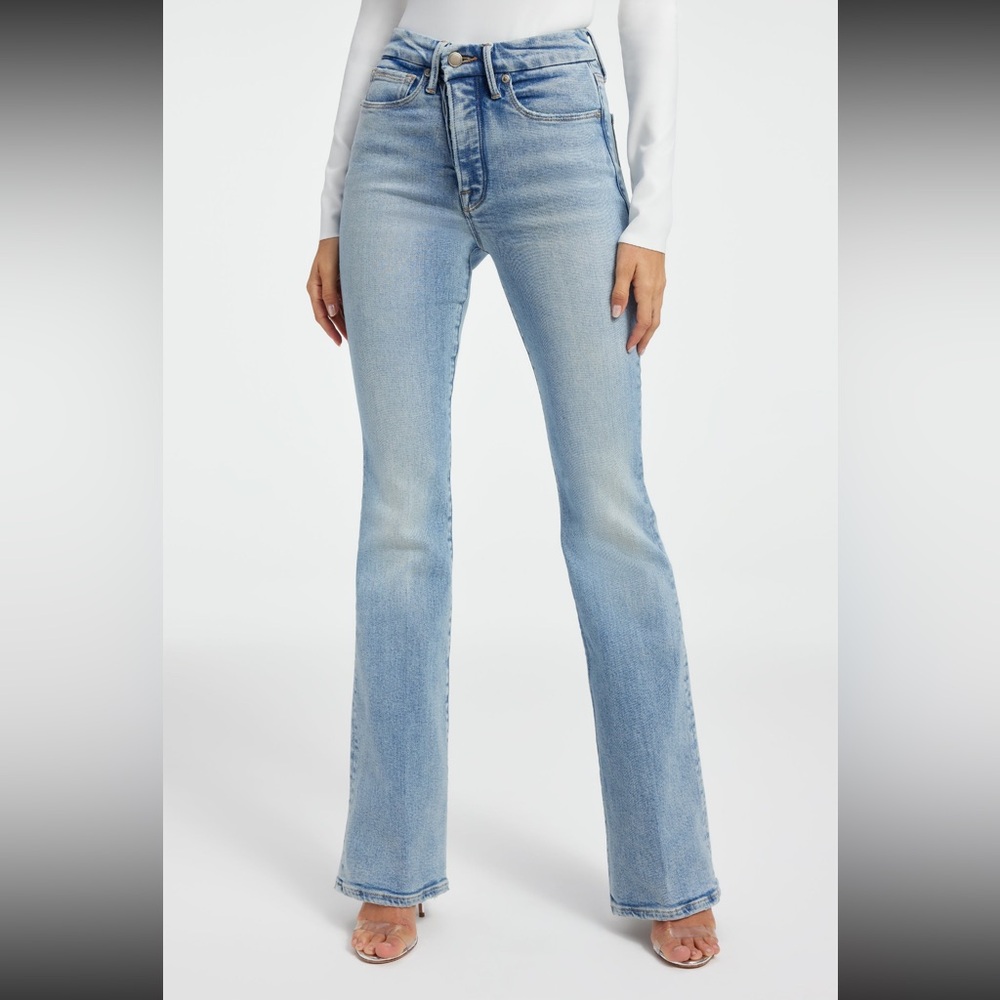 GOOD AMERICAN GOOD CLASSIC SLIM BOOTCUT SUPER COMPRESSION JEANS